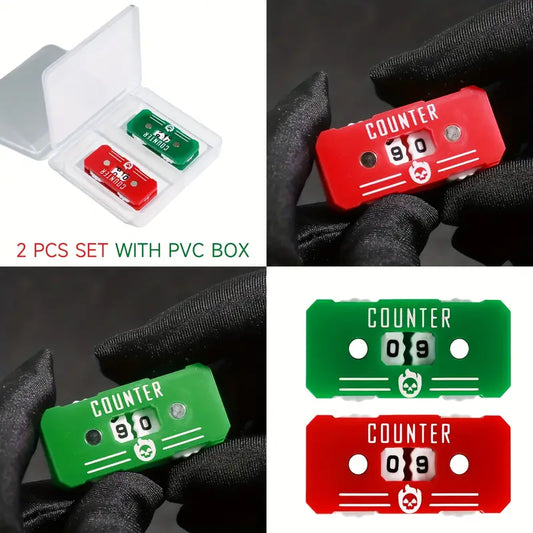 Acrylic Tabletop Game Life Counters with Dual-Sided Counter