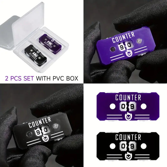 Acrylic Tabletop Game Life Counters with Dual-Sided Counter