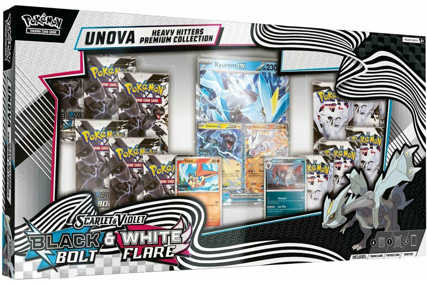 Black Bolt & White Flare Unova Heavy Hitters Premium Collection (Costco Exclusive)