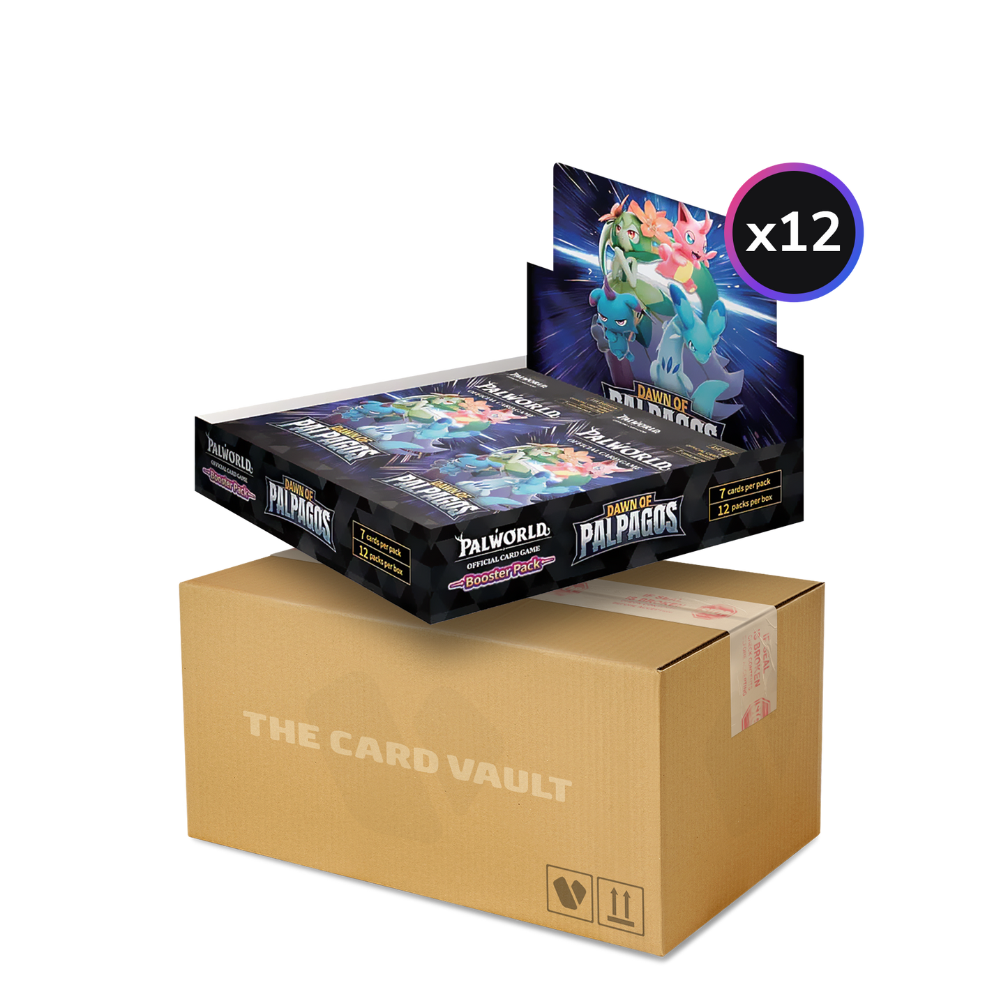 Palworld Official Card Game - Dawn of Palpagos - Display Case (12x Booster Boxes)